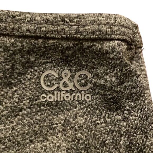 C&C California Heather Gray Racerback XS Sports Bra‎ - Picture 3 of 5